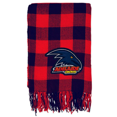 Adelaide Crows Tartan Throw