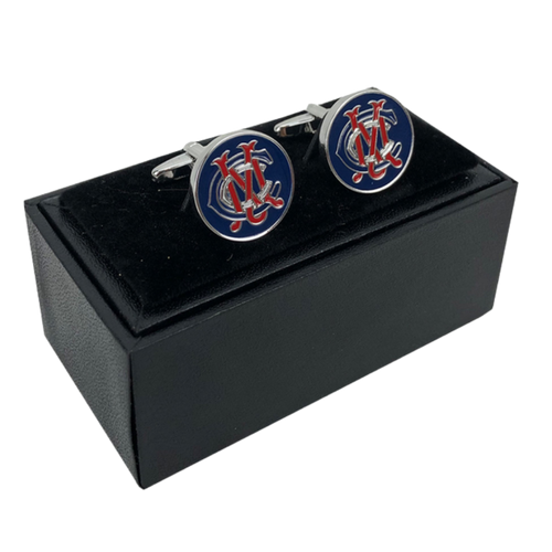 MCC Circular Cufflinks Colour Logo