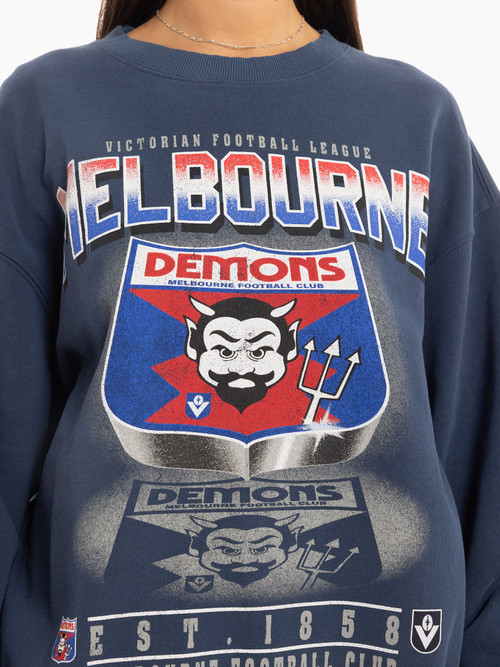 Melbourne Demons Mitchell & Ness Shield Crew