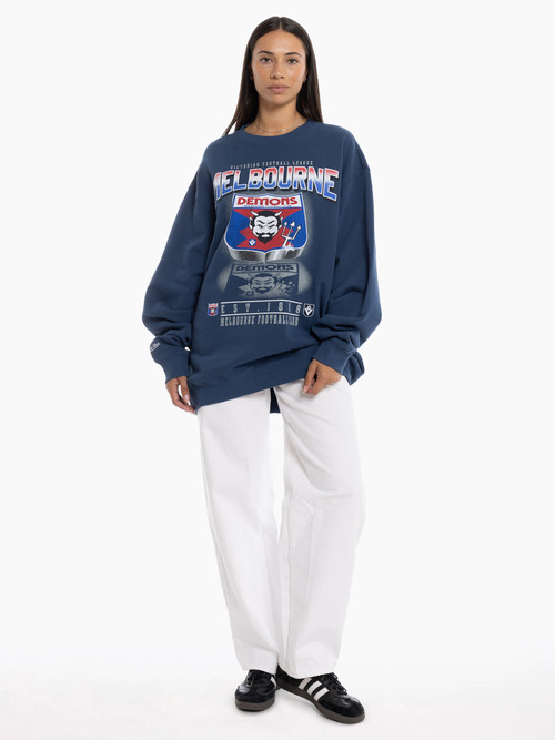 Melbourne Demons Mitchell & Ness Shield Crew