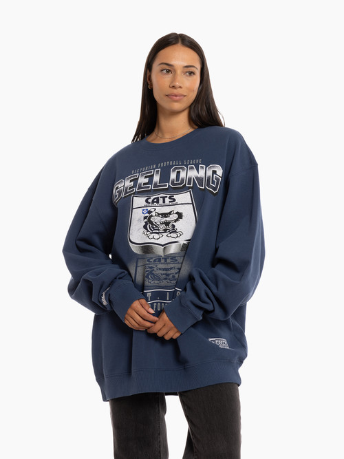 Geelong Cats Mitchell & Ness Shield Crew
