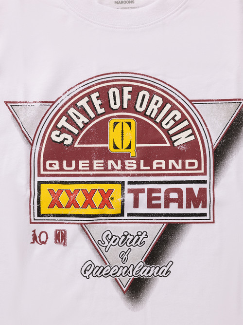 Queensland Maroons Origin Logo Tee