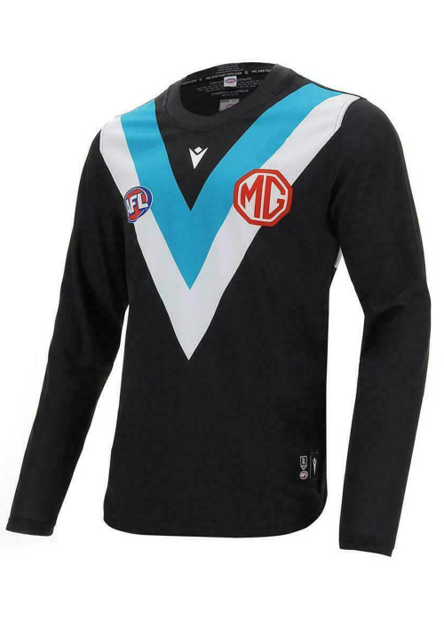 Port Adelaide Home Guernsey Long Sleeve Mens 2024