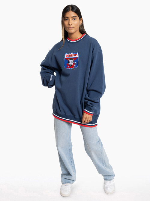 Melbourne Mitchell & Ness Logo Team Applique Crew