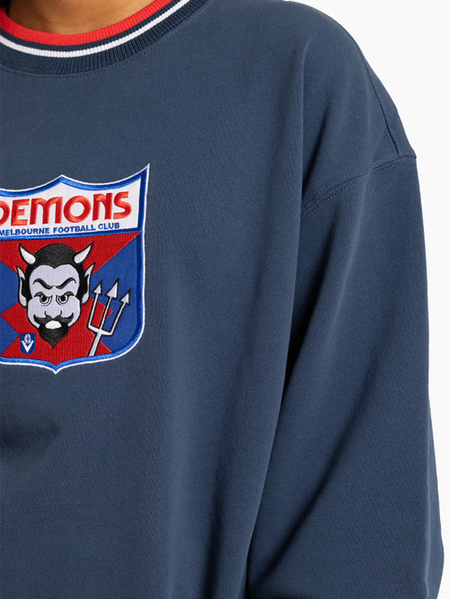 Melbourne Mitchell & Ness Logo Team Applique Crew