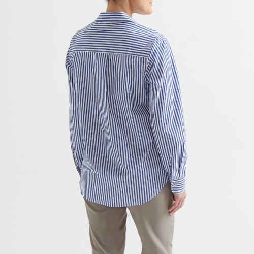 MCC Long Sleeve Shirt Womens Navy Stripe