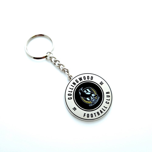 Collingwood Round Logo Keyring
