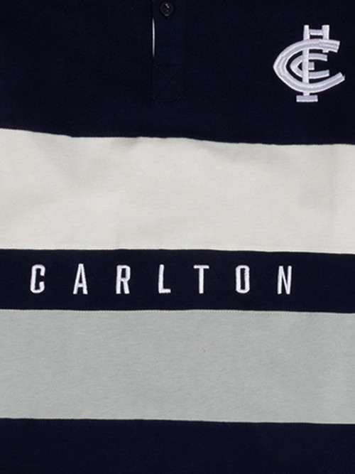 Carlton Mens Panelled Rugby Top