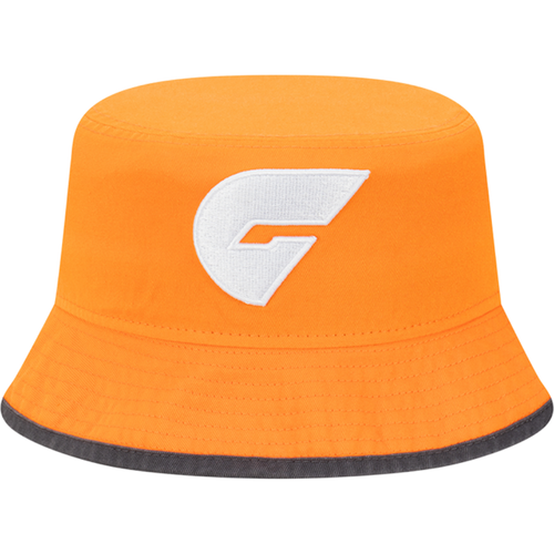 GWS Giants New Era Team Colour Bucket Hat Size M/L