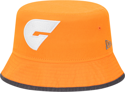 GWS Giants New Era Team Colour Bucket Hat Size M/L