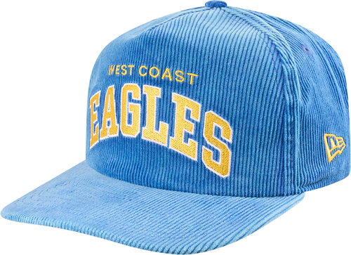 West Coast Eagles New Era Cord Arch Golfer Cap