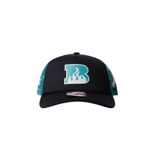 Brisbane Heat Mitchell & Ness Youth Grunge Camo Trucker Cap