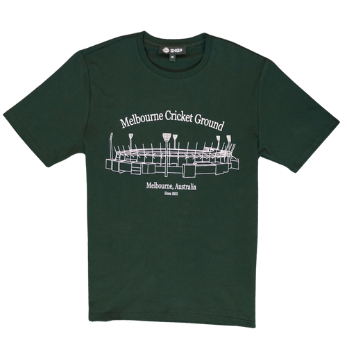 MCG Stadium Sketch Green Tee