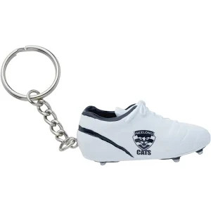 Geelong Cats White Boot Keyring