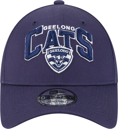 Geelong Cats New Era 9FORTY Logo Arch Cap