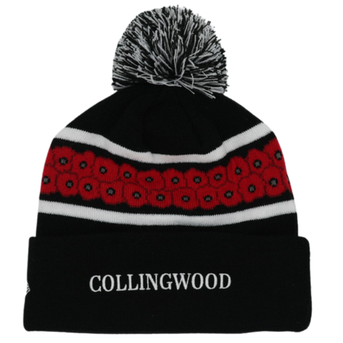 Collingwood 2026 New Era Poppy Beanie