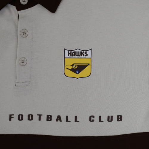 Hawthorn Mitchell & Ness Rugby Long Sleeve Polo