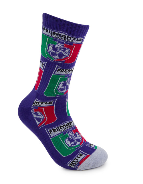 Fremantle Dockers Foot-ies Retro Sneaker 2 Pack Socks