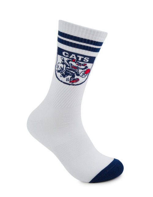 Geelong Cats Foot-ies Retro Sneaker 2 Pack Socks