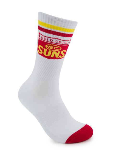 Gold Coast Suns Foot-ies Retro Sneaker 2 Pack Socks