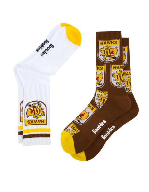 Hawthorn Foot-ies Retro Sneaker 2 Pack Socks