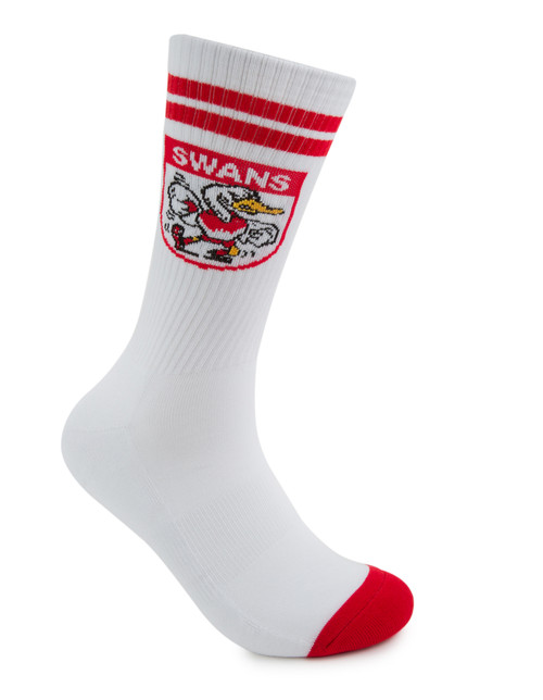 Sydney Swans Foot-ies Retro Sneaker 2 Pack Socks