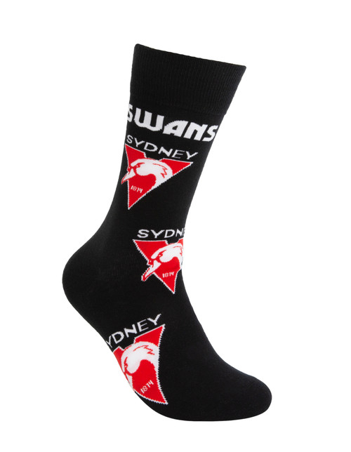 Sydney Swans Foot-ies Mascot Cotton Socks Size 8-13