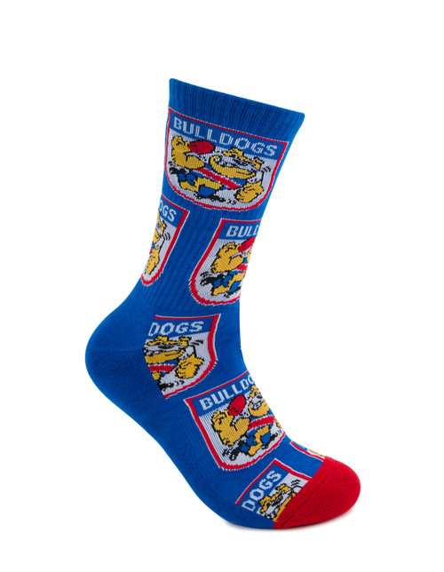 Western Bulldogs Foot-ies Retro Sneaker 2 Pack Socks