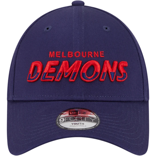 Melbourne Demons New Era Youth 9FORTY Split Script Cap