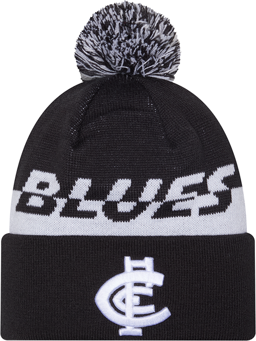 Carlton New Era Split Script Beanie
