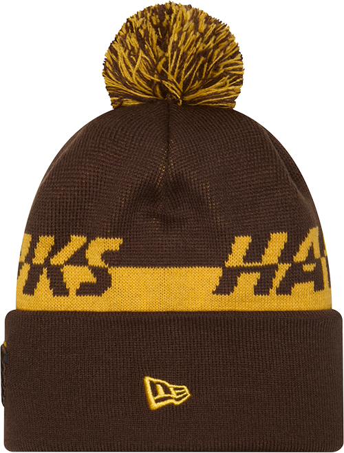 Hawthorn New Era Split Script Beanie