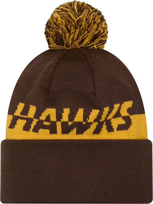 Hawthorn New Era Split Script Beanie