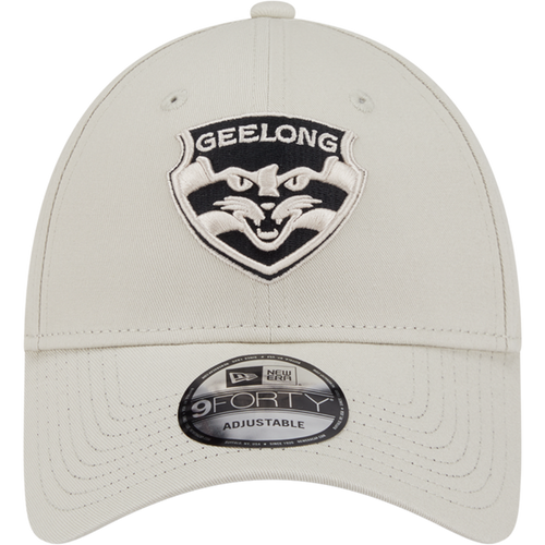 Geelong Cats New Era 9FORTY Stone & Black Cap