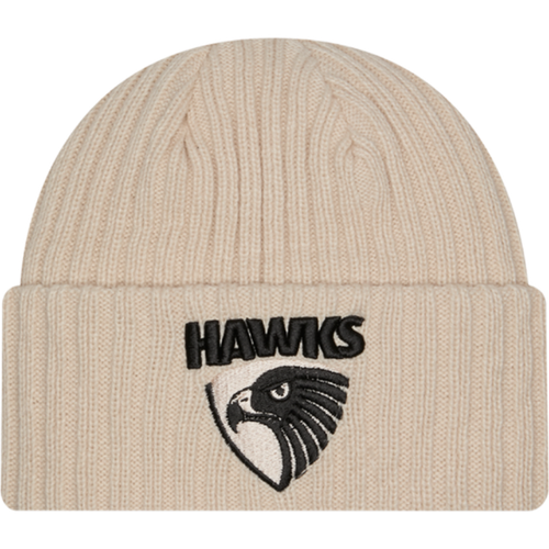 Hawthorn New Era Stone & Black Beanie