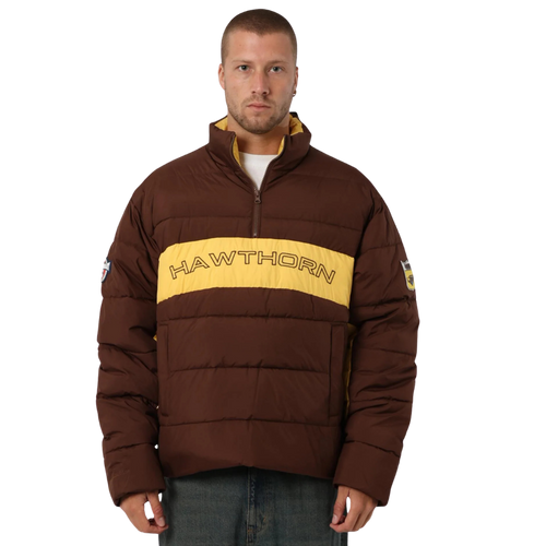 Hawthorn Mitchell & Ness AFL Centenary Panelled Puffer Jacket