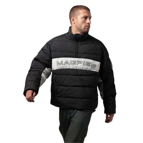 Collingwood Mitchell & Ness AFL Centenary Panelled Puffer Jacket