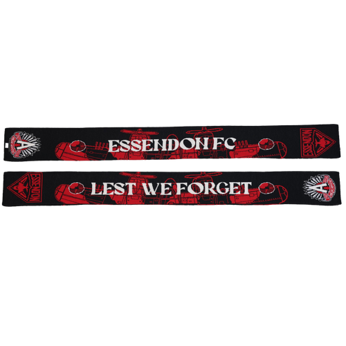 Essendon 2026 Anzac Day Merino Wool Scarf