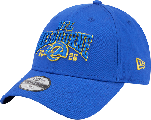 Los Angeles Rams New Era Melbourne Game 2026 9FORTY Youth Cap