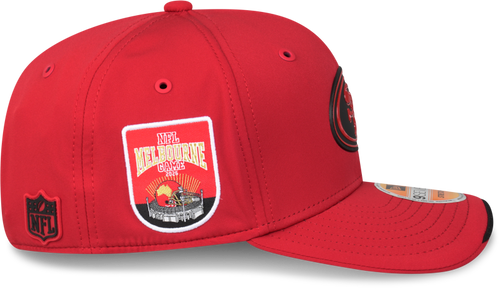 San Francisco 49ers New Era Melbourne Game 2026 9SEVENTY Team Logo Cap