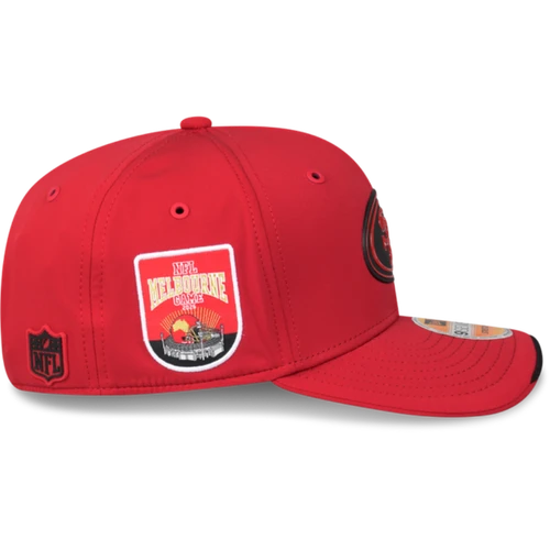 San Francisco 49ers New Era Melbourne Game 2026 9SEVENTY Team Logo Cap