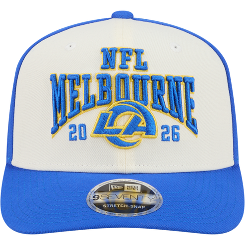 Los Angeles Rams New Era Melbourne Game 2026 9SEVENTY Two Tone Cap