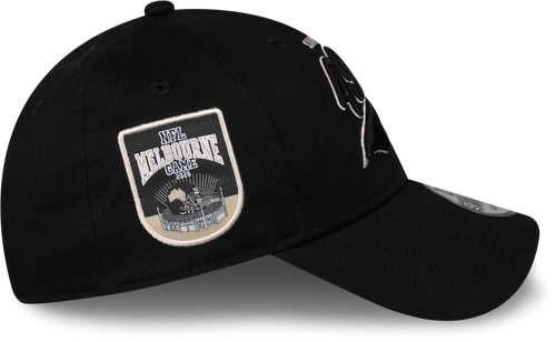 San Francisco 49ers New Era Melbourne Game 2026 9FORTY Black Script Cap