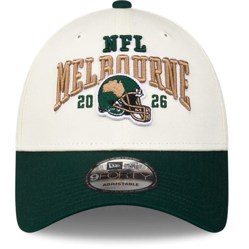 NFL Melbourne Game 2026 New Era 9FORTY Green Two Tone Cap
