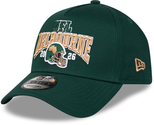 NFL Melbourne Game 2026 New Era 9FORTY A-Frame Green Cap