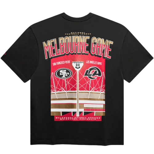 San Francisco 49ers New Era Melbourne Game 2026 Stadium Lights Black Tee