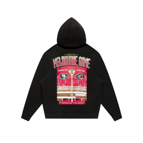 San Francisco 49ers New Era Melbourne Game 2026 Stadium Lights Black Hood