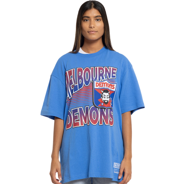 Melbourne Demons Mitchell & Ness Inline Stack Tee