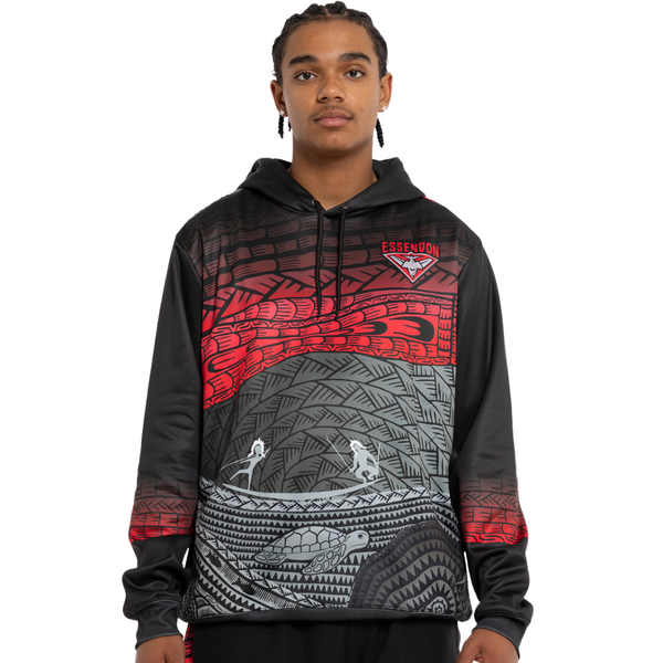 Essendon Indigenous Lightweight Hoodie 2024 Essendon Indigenous Lightweight Hoodie 2024
