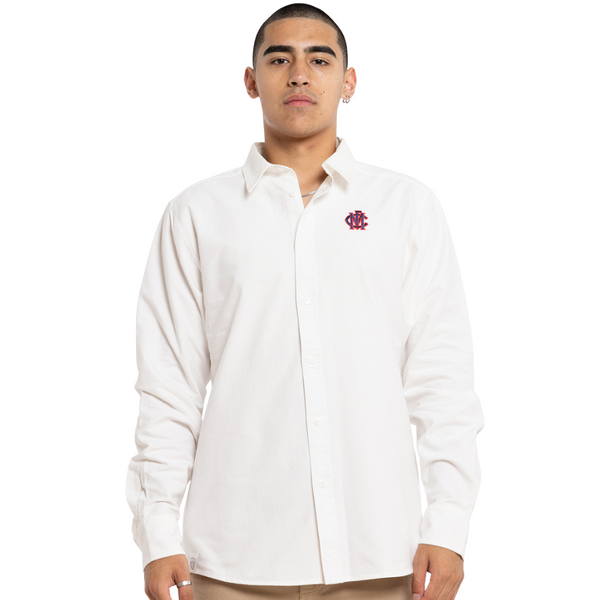 Melbourne Demons Embroidered Shirt Mens