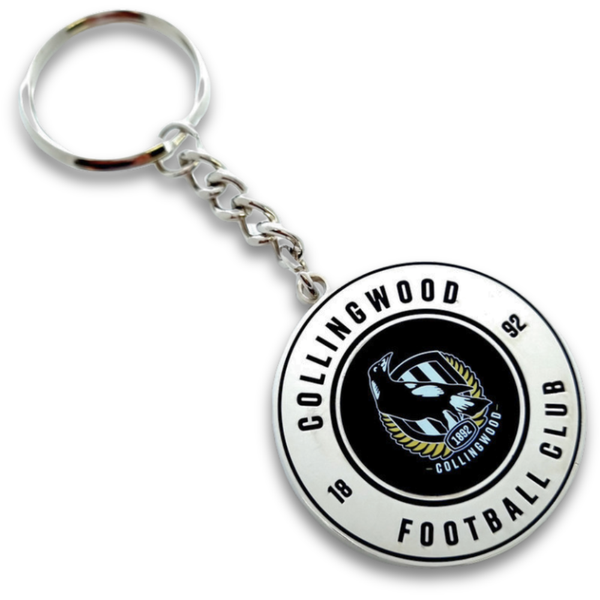 Collingwood Round Logo Keyring